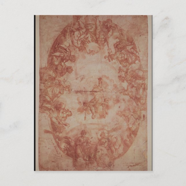 Study for the ceiling of the Casa de Pilatos Postcard (Front)