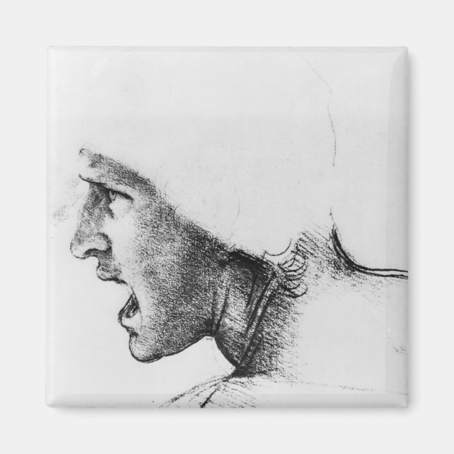 Study for the head of a soldier magnet (Front)