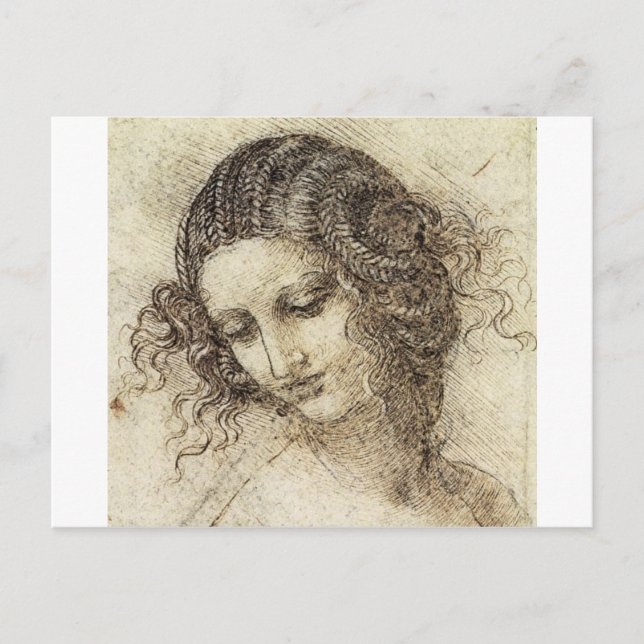 Study for the Head of Leda Postcard (Front)