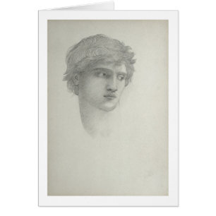 Study for the Head of Perseus (pencil on paper)