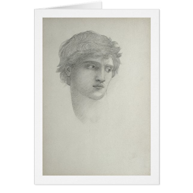 Study for the Head of Perseus (pencil on paper) (Front)