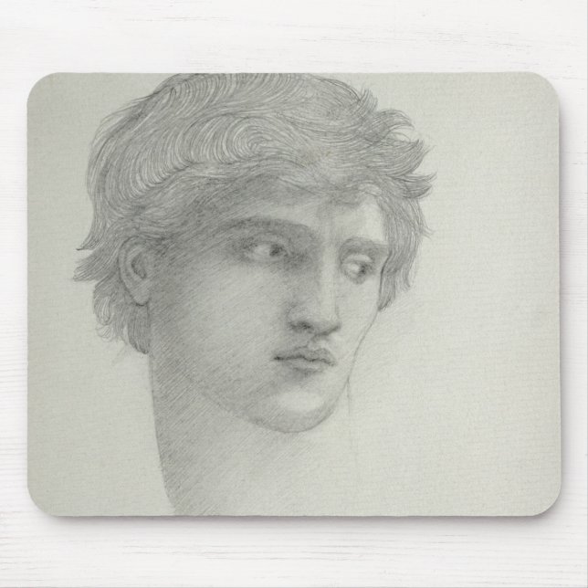 Study for the Head of Perseus (pencil on paper) Mouse Pad (Front)