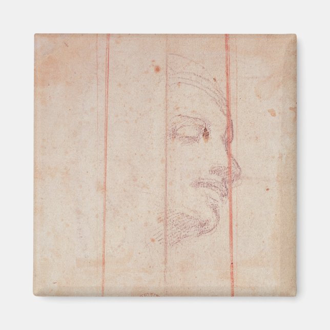 Study for the Head of the Libyan Sibyl Magnet (Front)