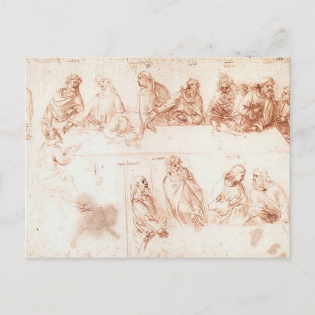Study for The Last Supper Postcard (Front)