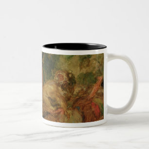 Study for The Lion Hunt, 1854 Two-Tone Coffee Mug