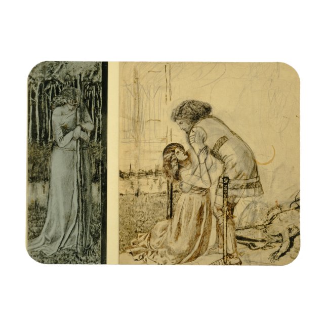Study for the painted panels on the St. George Cab Magnet (Horizontal)