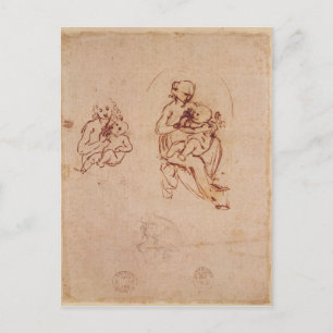 Study for the Virgin and Child, c.1478-1480 Postcard
