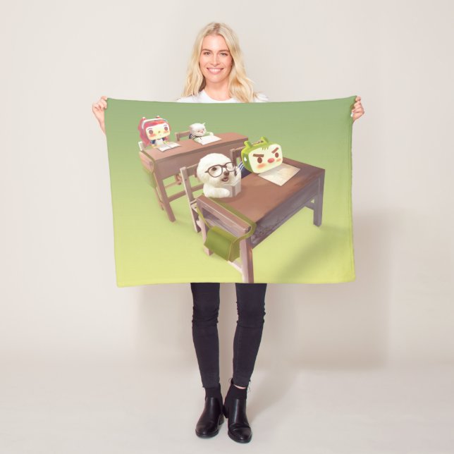 Study Hard Fleece Blanket (In Situ)
