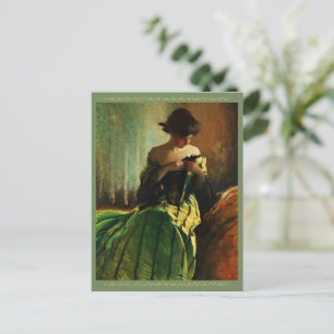 Study in Black and Green by John White Alexander  Postcard