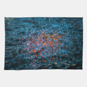 Study In Watercolor - Orange Tea Towel