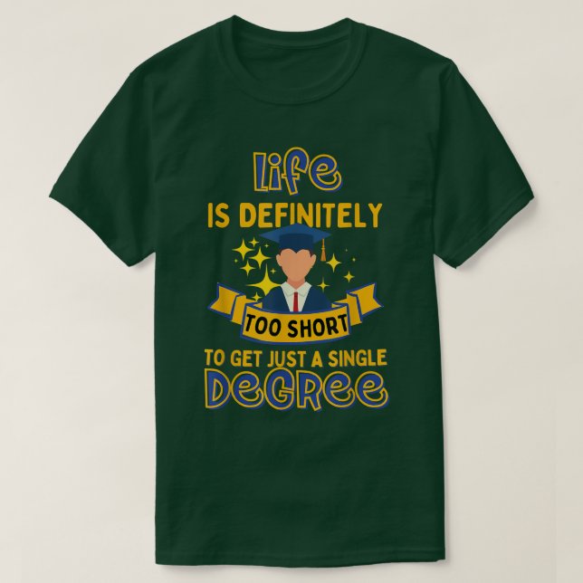 Study Motivation PhD Students Inspirational  T-Shirt (Design Front)
