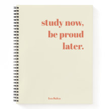 Study Now, Be Proud Later Retro Trendy Stylish 