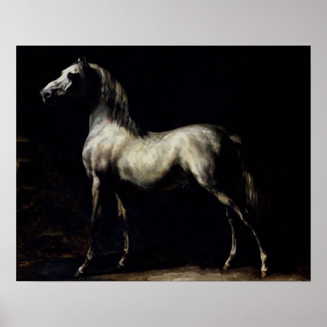 Study of a Dapple Gray Poster (Front)