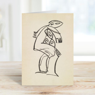 Study of a Female Figure Henri Gaudier-Brzeska Card