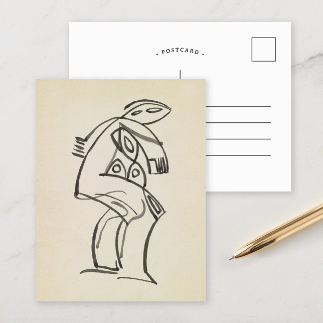 Study of a Female Figure | Henri Gaudier-Brzeska Postcard (Creator Uploaded)