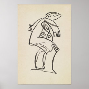 Study of a Female Figure   Henri Gaudier-Brzeska Poster