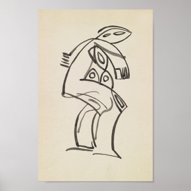 Study of a Female Figure | Henri Gaudier-Brzeska Poster (Front)