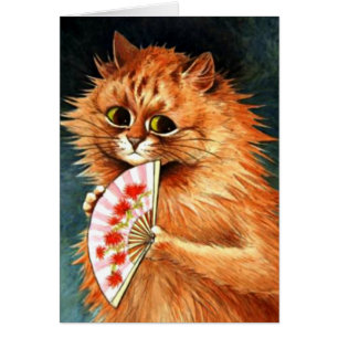 Study of a Ginger Cat - Louis Wain artwork
