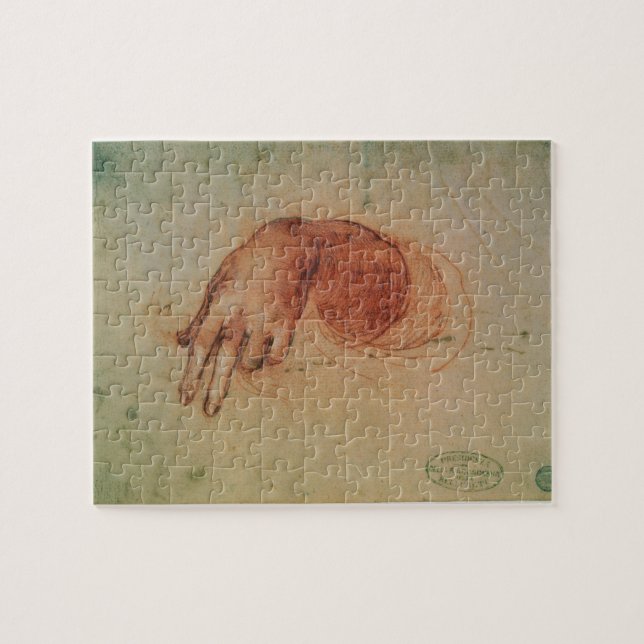 Study of a hand (red chalk on paper) jigsaw puzzle (Horizontal)
