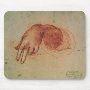 Study of a hand (red chalk on paper) mouse pad