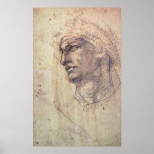 Study of a Head Poster