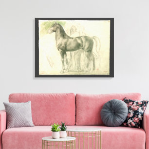 Study of a Horse by Edgar Degas, Vintage Fine Art Canvas Print