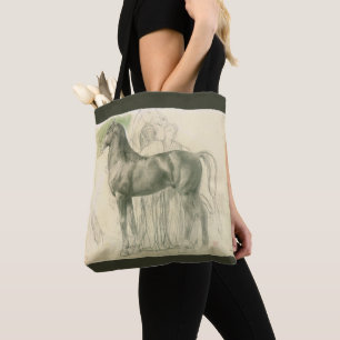 Study of a Horse by Edgar Degas, Vintage Fine Art Tote Bag