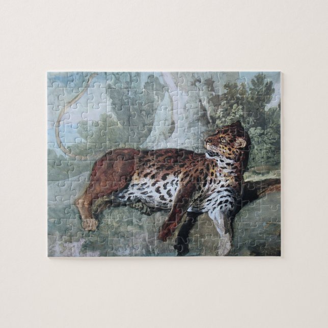 Study of a Leopard (by Jean-Baptiste Oudry) Jigsaw Puzzle (Horizontal)