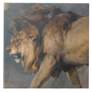 Study of a Lion (by Edwin Henry Landseer) Ceramic Tile
