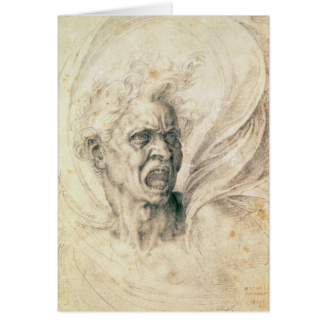 Study of a man shouting (Front)