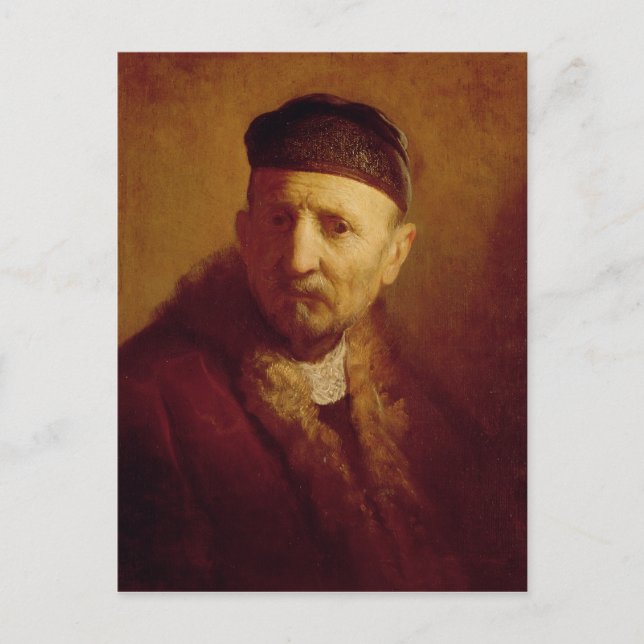 Study of a Man's Head Postcard (Front)
