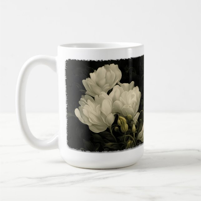 Study of a Peony Coffee Mug (Left)