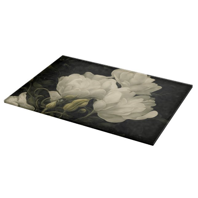 Study of a Peony Cutting Board (Corner)