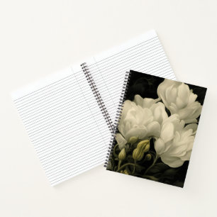 Study of a Peony Flower Notebook