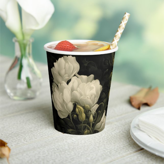 Study of a Peony Flower Paper Cups (Insitu)