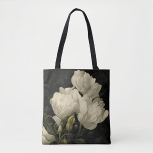 Study of a Peony Tote Bag