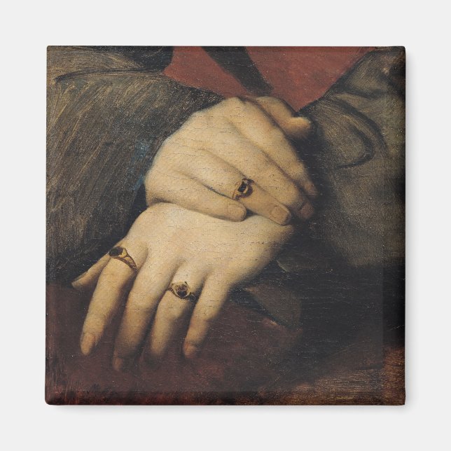 Study of a Woman's Hands Magnet (Front)