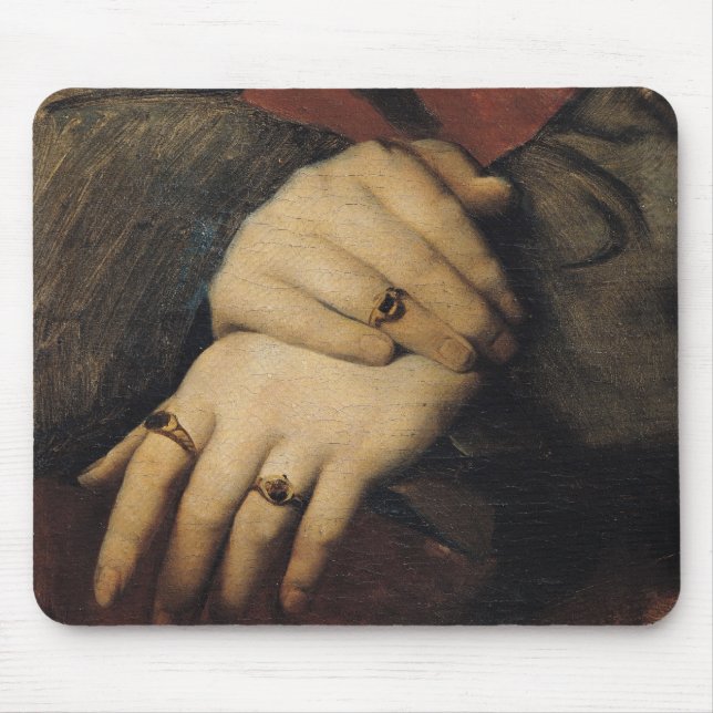 Study of a Woman's Hands Mouse Pad (Front)