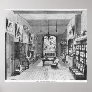 Study of Alexandre Dumas Pere Poster