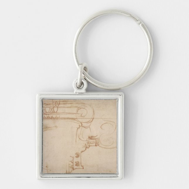 Study of an Ionic capital Key Ring (Front)