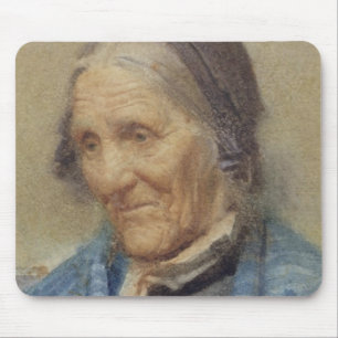 Study of an Old Woman, 1912 (w/c on paper) Mouse Pad