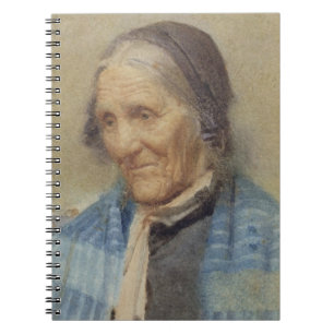Study of an Old Woman, 1912 (w/c on paper) Notebook