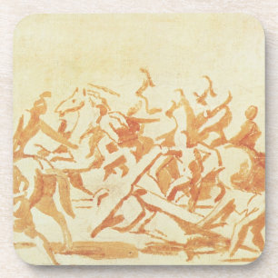 Study of Christ Carrying the Cross (chalk and wash Coaster