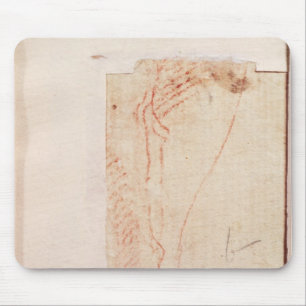 Study of Christ's feet nailed to the Cross Mouse Pad