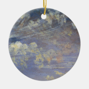 Study of Cirrus Clouds Ceramic Ornament