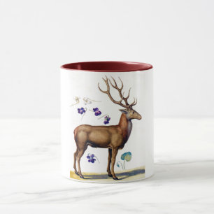 Study of Deer and Flower, Arcimboldo Mug