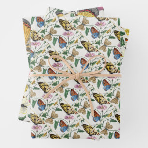 Study of diurnal butterflies by Paul Gervais Wrapping Paper Sheet