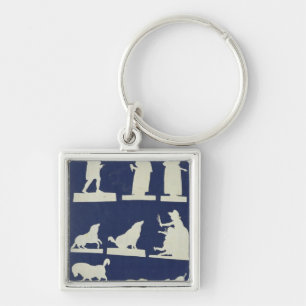 Study of Figures and Animals Key Ring