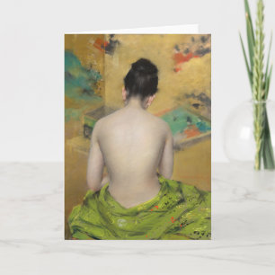 Study of Flesh and Gold William Merritt Chase Card