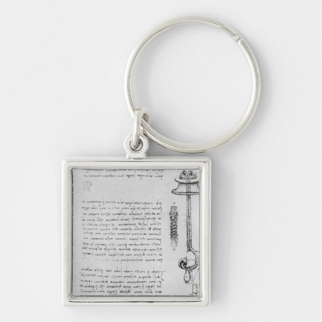 Study of floater with breathing tubes for diver key ring (Front)